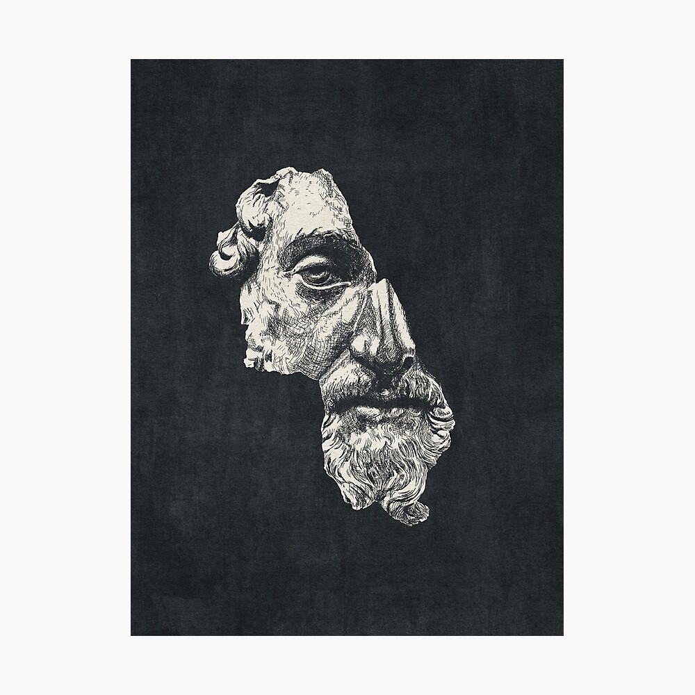 MARCUS AURELIUS ANTONINUS AUGUSTUS / Ink - Dark Poster