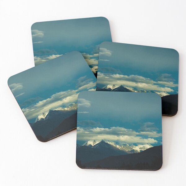 Item preview, Panoramic View over Mountain with Snow and Weisshorn with 4505 Meters High and Rothorn with 4228 Meters High and Cloudscape designed and sold by Mats Silvan.