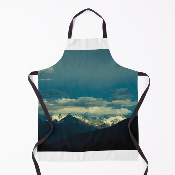 Item preview, Panoramic View over Mountain with Snow and Weisshorn with 4505 Meters High and Rothorn with 4228 Meters High and Cloudscape designed and sold by Mats Silvan.