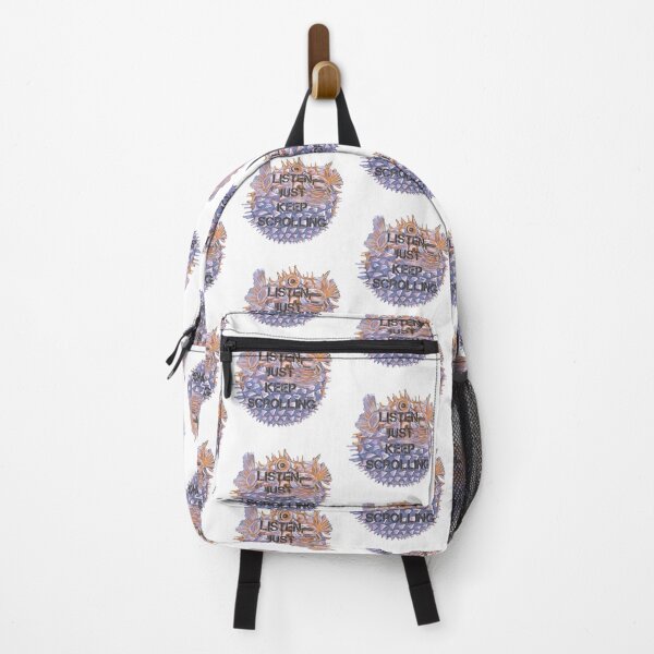 Item preview, Listen, keep scrolling. Puffer fish quote designed and sold by DebbieJoyArt.