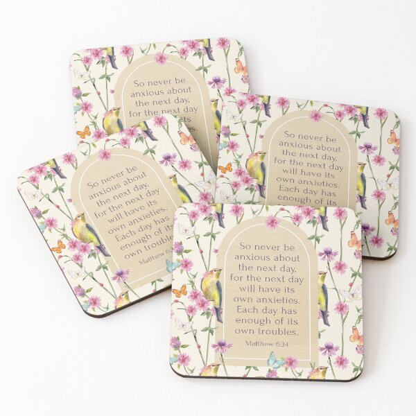 Item preview, Matthew 6:34 designed and sold by Paper Bee Gift Shop.