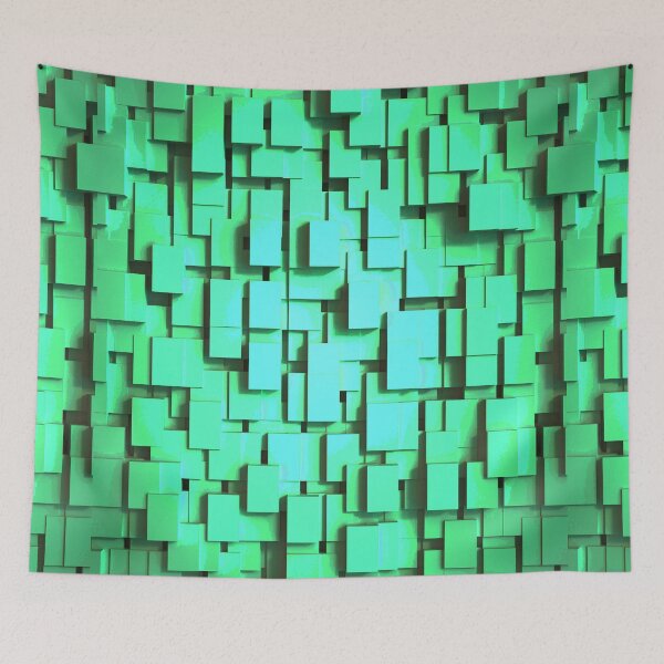 Item preview, Abstract Checks Shapes Pattern Bed Sheet or Frock Design 4 designed and sold by PodiShawna.