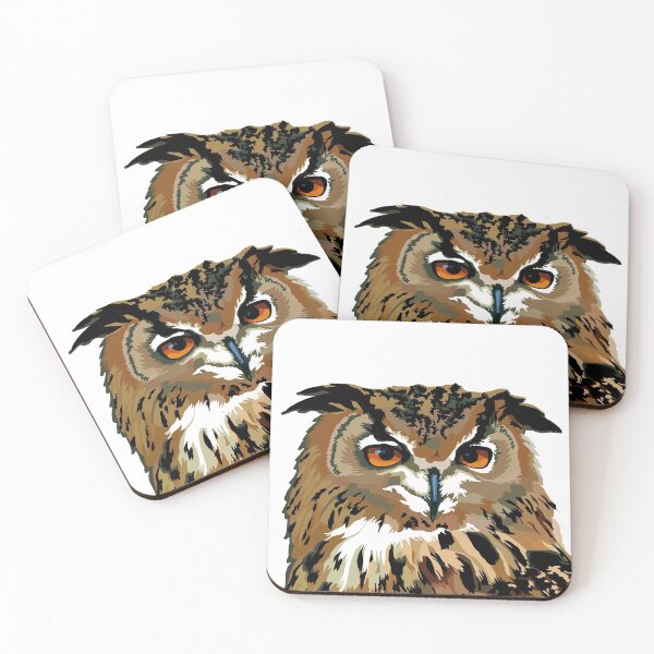 Item preview, Eurasian eagle owl designed and sold by Scat the cat.