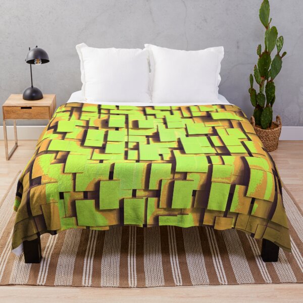Item preview, Abstract Checks Shapes Pattern Bed Sheet or Frock Design 5 designed and sold by PodiShawna.