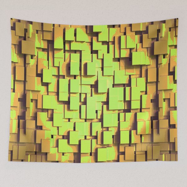 Item preview, Abstract Checks Shapes Pattern Bed Sheet or Frock Design 5 designed and sold by PodiShawna.