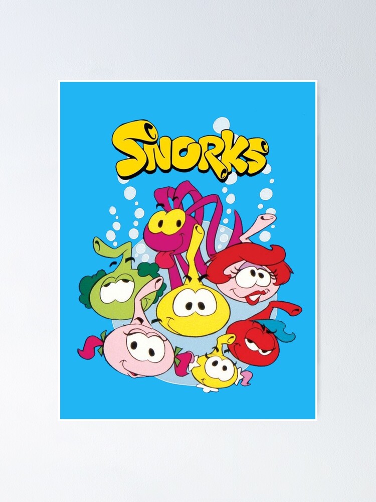 "Snorks 80s Cartoon Characters" Poster by Designworld11 Redbubble