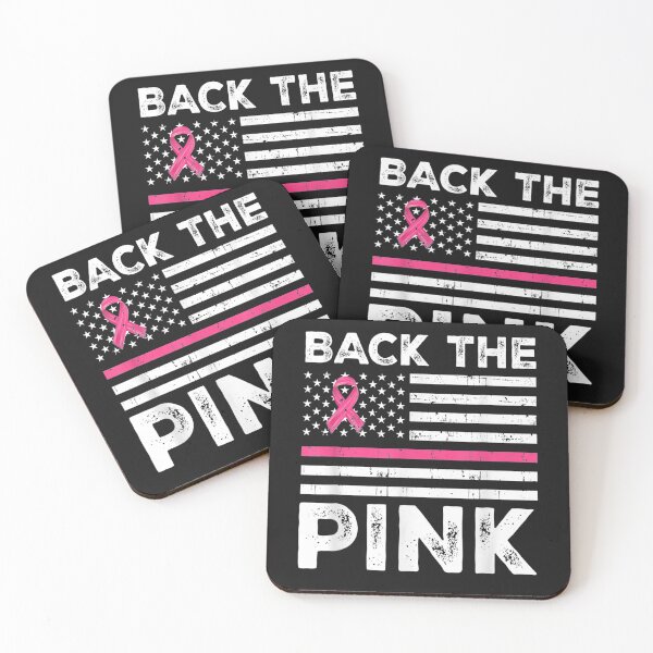 Item preview, Back The Pink Ribbon Flag Breast Cancer Awareness T-Shirt designed and sold by Dieter-Marshall.