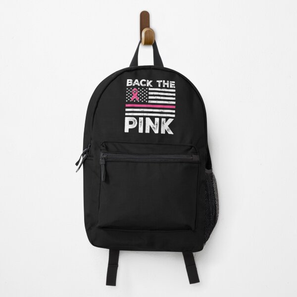 Item preview, Back The Pink Ribbon Flag Breast Cancer Awareness T-Shirt designed and sold by Dieter-Marshall.