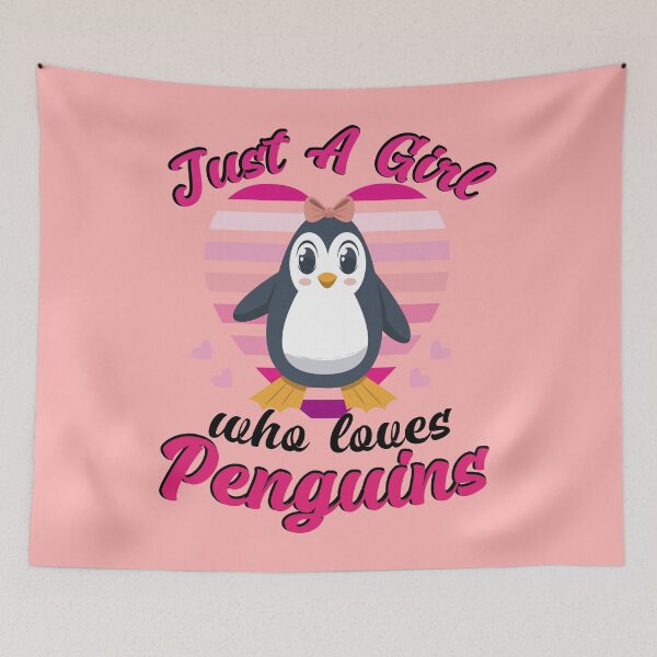 Artikelvorschau, Nur ein Mädchen, das Pinguine liebt - lustig entworfen und verkauft von Re Ka.