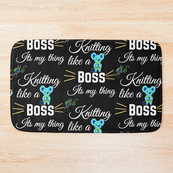 Item preview, Knitting like a Boss Its my thing Cute graphic knitting text design designed and sold by rhodabear.