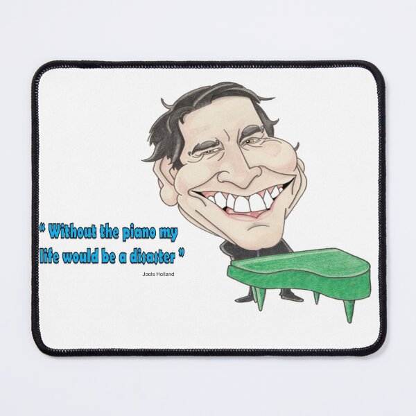 Item preview, Jools Holland 'quote caricature' - Hand drawn original print designed and sold by CaricaturesTom.