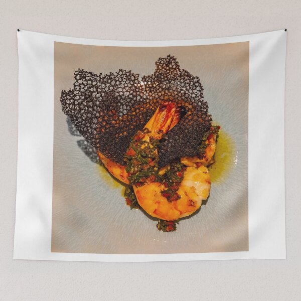 Item preview, Grilled Prawns with Elegance Vegetable Decoration on a Plate designed and sold by Mats Silvan.