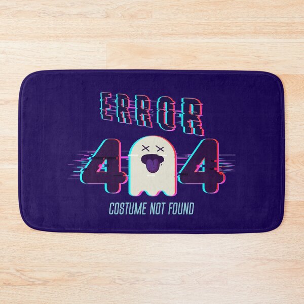 Item preview, ERROR 404 COSTUME NOT FOUND FUNNY GHOST HALLOWEEN HUMOUR DIGITAL GLITCH DISTORTION ERROR MESSAGE designed and sold by zenturtlemerch.