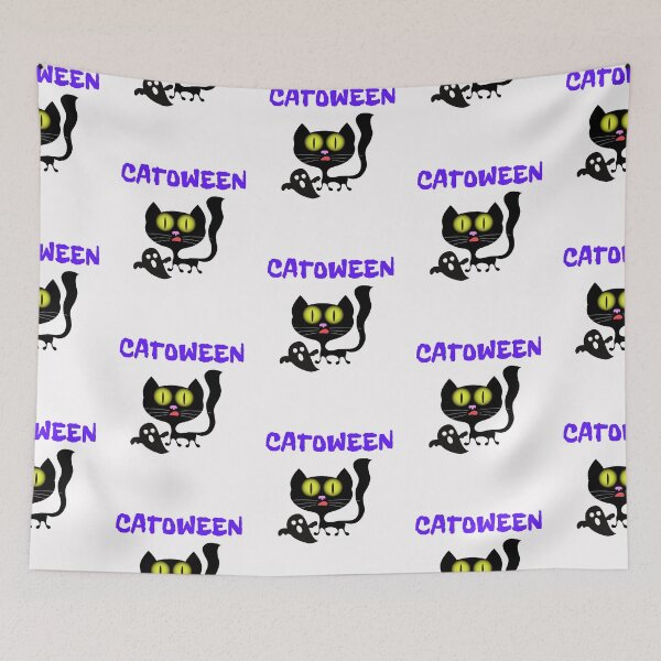 Item preview,  Happy Catween Halloween Boo designed and sold by BhavyaBathla.