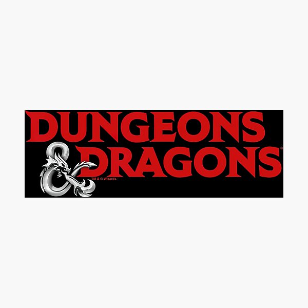 Item preview, Dungeons & Dragons Red Logo designed and sold by SwenFMeier.