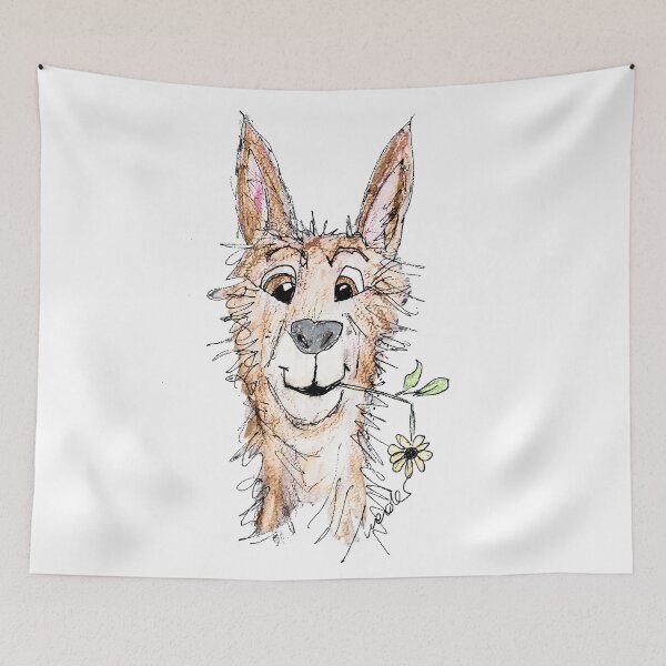Item preview, The llama doesn't spit when it chews flowers by Heidi Eder designed and sold by Pioooh.