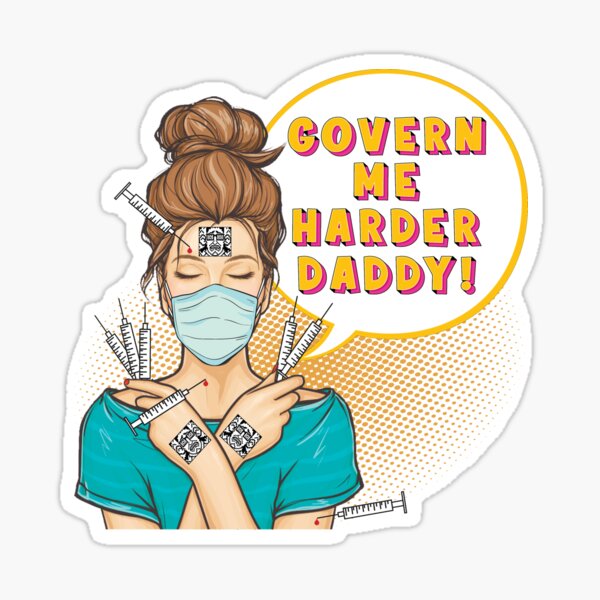 Govern Me Harder Daddy NPC MEME Go Outside Today Car Bumper Vinyl Sticker  Decal