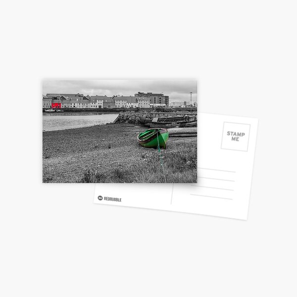Blick auf den Hafen von Galway Postkarte