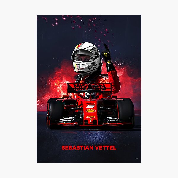 Item preview, Sebastian Vettel Formula 1 poster designed and sold by kodesign.