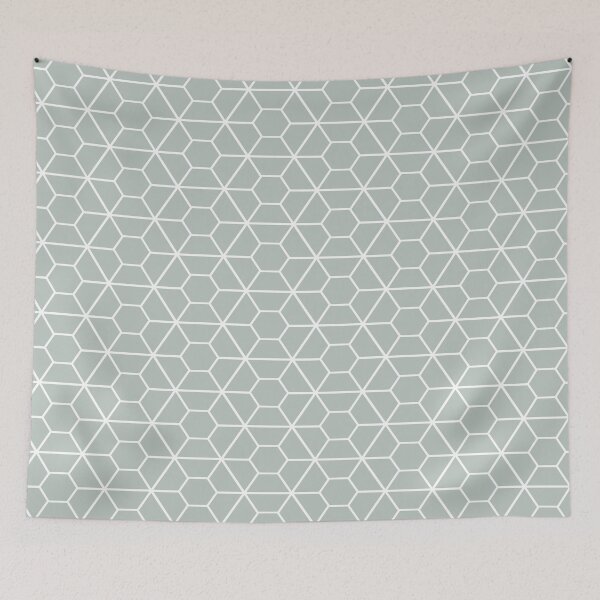 Item preview, Ice Crystal Facets // Sage Green designed and sold by The Wellington Boot.