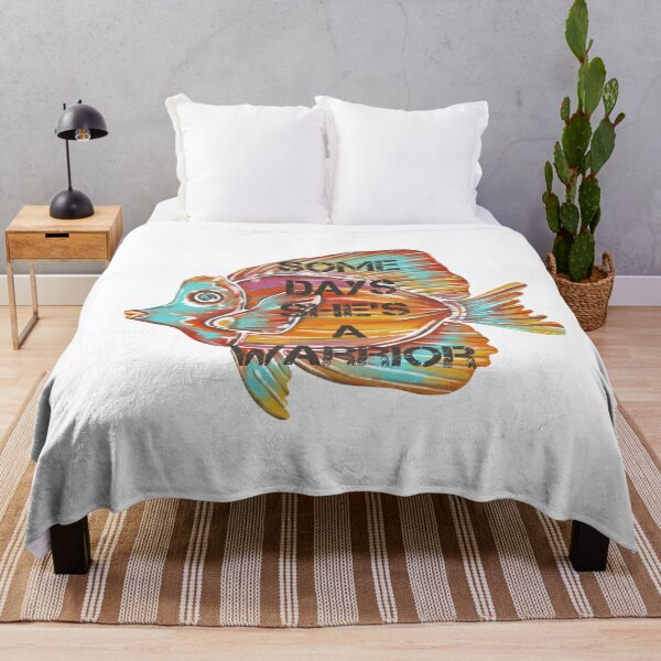 Item preview, Some days she’s a Warrior, Angel fish. Quote designed and sold by DebbieJoyArt.