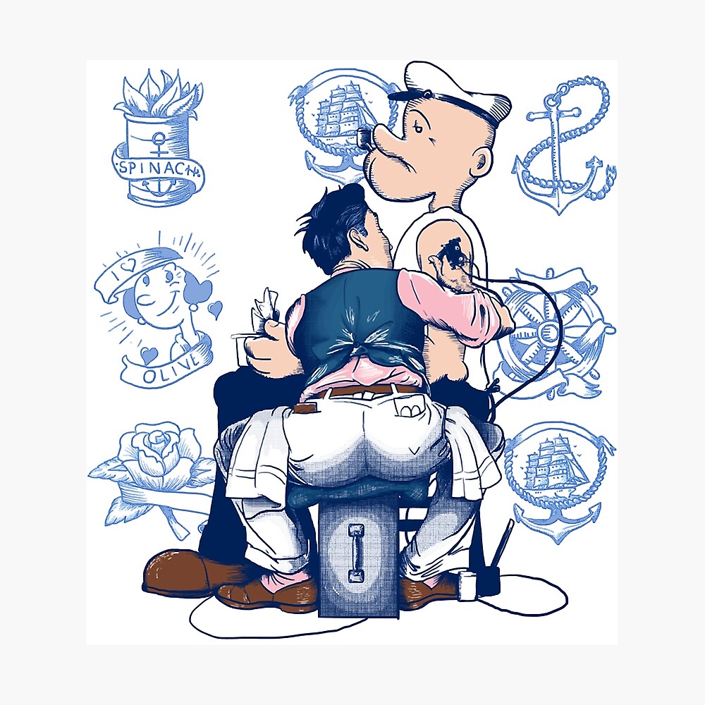 Popeye tattoo