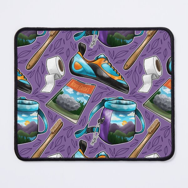 Item preview, Purple Bouldering Illustrations Pattern designed and sold by Pure Dead Brilliant Store.