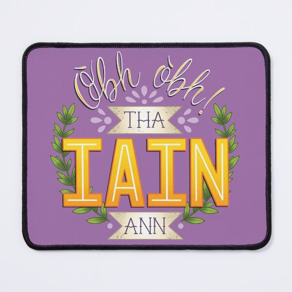 Item preview, Funny Iain Scottish Gaelic illustration designed and sold by Pure Dead Brilliant Store.