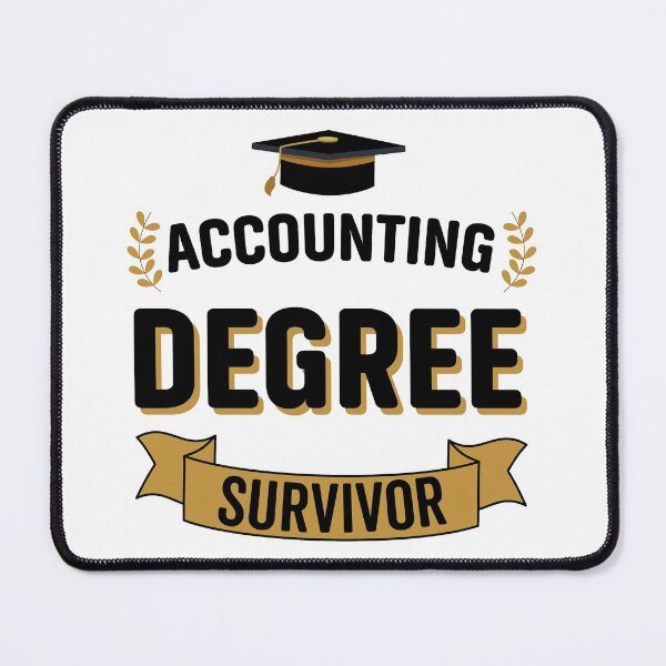 Item preview, Accounting Degree Survivor - Funny University Graduation designed and sold by VintagePathway.
