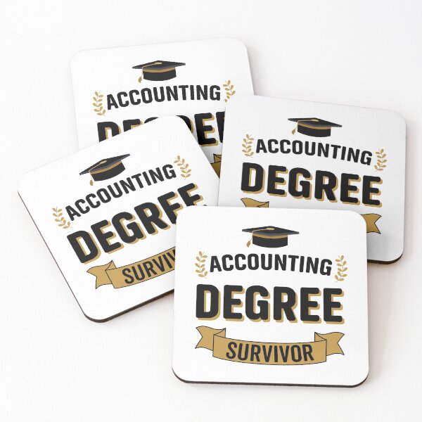 Item preview, Accounting Degree Survivor - Funny University Graduation designed and sold by VintagePathway.