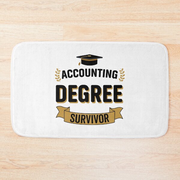Item preview, Accounting Degree Survivor - Funny University Graduation designed and sold by VintagePathway.