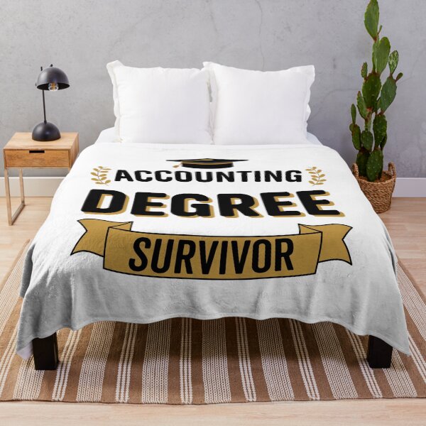 Item preview, Accounting Degree Survivor - Funny University Graduation designed and sold by VintagePathway.