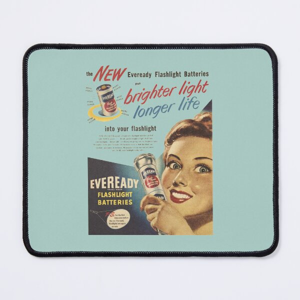 Item preview, FLASH LIGHT BATTERIES - ADVERT designed and sold by ThrowbackAds.