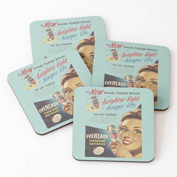 Item preview, FLASH LIGHT BATTERIES - ADVERT designed and sold by ThrowbackAds.