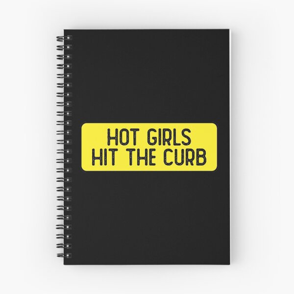 Item preview, Hot Girls Hit The Curb Funny Bumper designed and sold by Sour Soul.