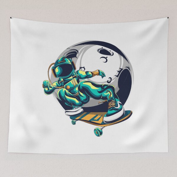 Item preview, Space Skateboarding Astronaut designed and sold by SpotWarehouse.