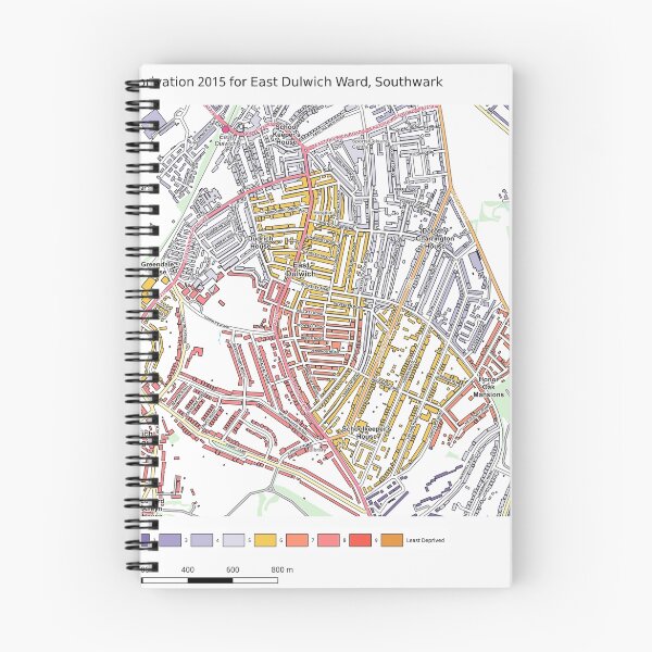 Item preview, Multiple Deprivation East Dulwich ward, Southwark designed and sold by ianturton.