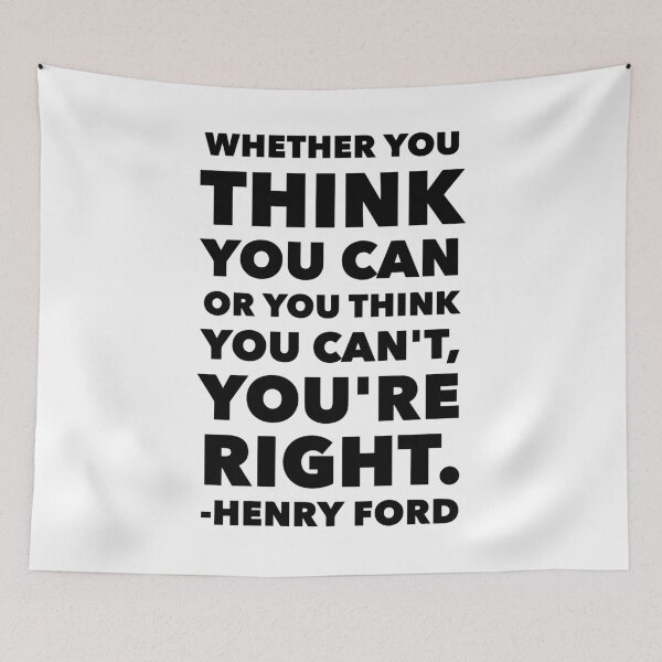 Item preview, Whether You Think You Can Or You Think You Can't You're Right designed and sold by Thinklosophy.