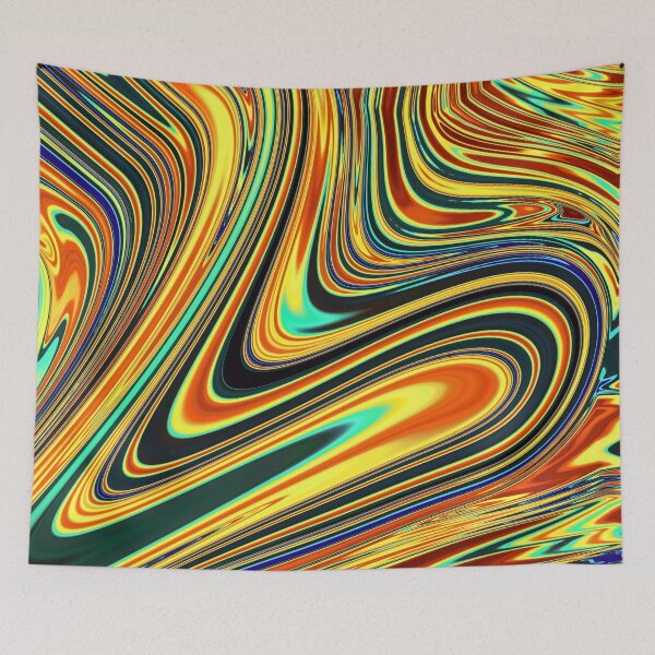 Item preview, Holographic Orange, Red and Blue Marble Chrome Design designed and sold by PrettyPage.