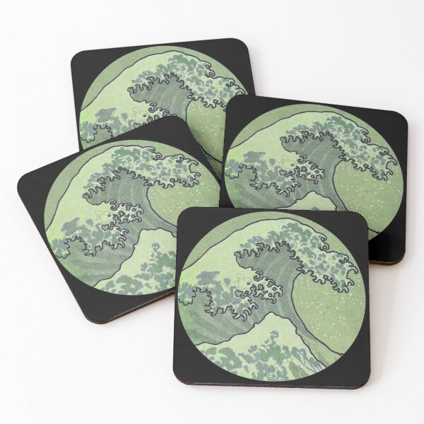 Item preview, Green Round wave designed and sold by itwasallmydream.
