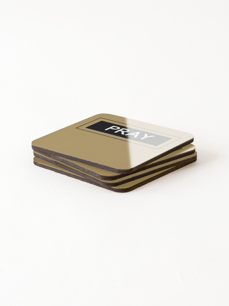 Thumbnail 4 of 5, Coasters (Set of 4), Pray designed and sold by InActs.
