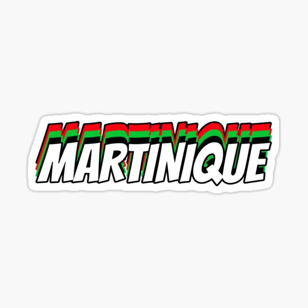 Aperçu de l'œuvre Martinique - Rouge vert noir créée et vendue par West indian touch.
