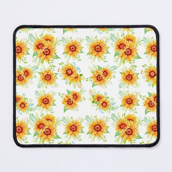 Item preview, Sunflower watercolor art summer cool background floral motif designed and sold by TheSeasonalYard.