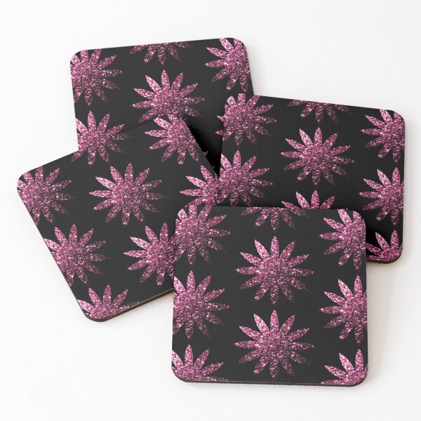 Item preview, Dark pink faux glitter sparkles flower (Photo of Glitter - Not Reflective)  designed and sold by PLdesign.