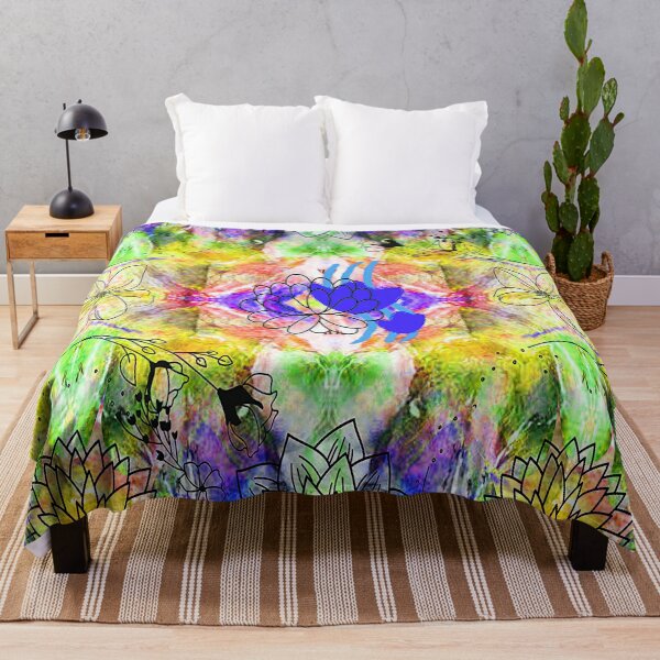 Item preview, Vibrant Colorful Botanical Abstract Design,2,Graphic Psychedelic Abstract Art, Inspired by Nature-floral abstract art, Graphic Psychedelic Abstract Art, Inspired by Nature-floral abstract art designed and sold by Adri Barnard.