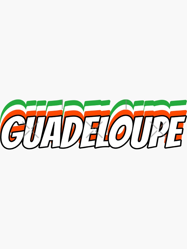 Guadeloupe flag torn style - Gwada Sticker by Idem97