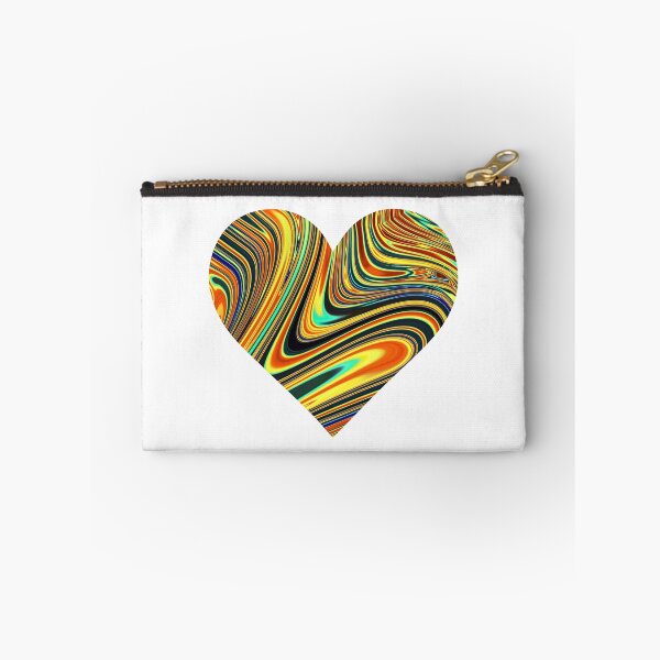 Item preview, Holographic Orange, Red and Blue Marble Chrome Heart Design designed and sold by PrettyPage.