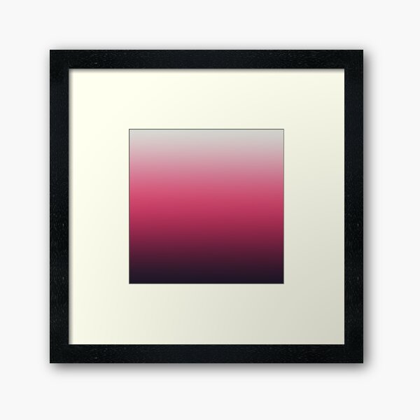 Gradient Color Design Framed Art Print