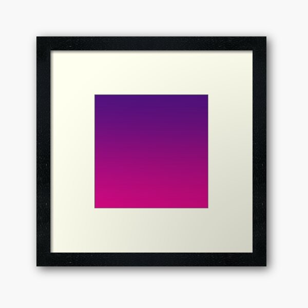 Gradient Color Design Framed Art Print