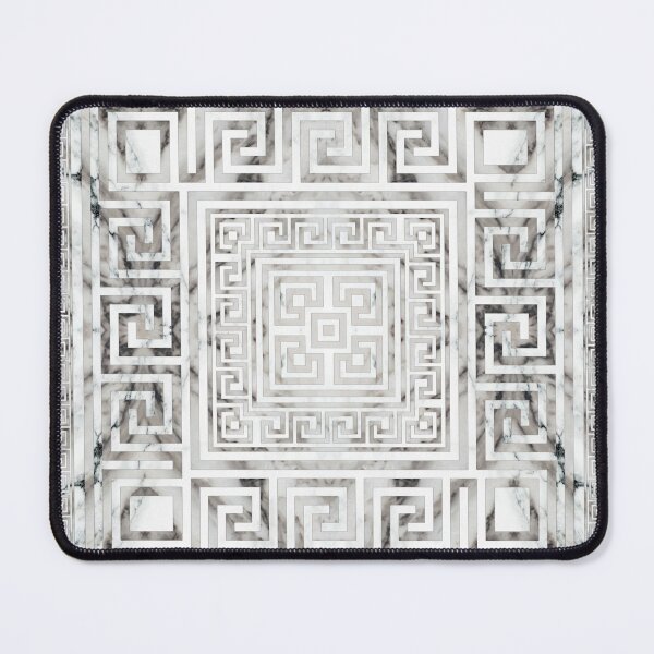 Item preview, Greek Meander - Greek Key White Marble texures designed and sold by k9printart.